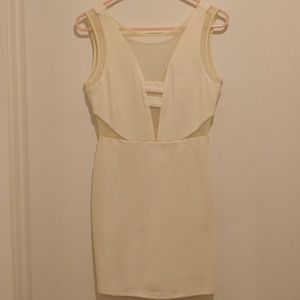 Cream Bodycon Dress